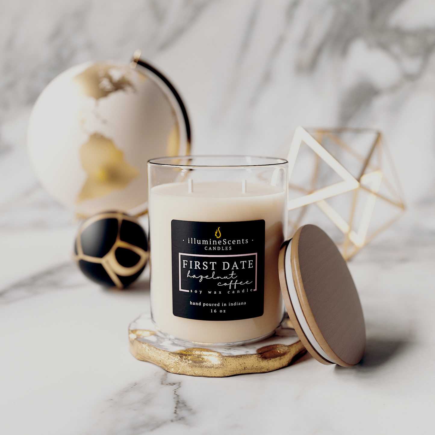 Coffee store scented candles